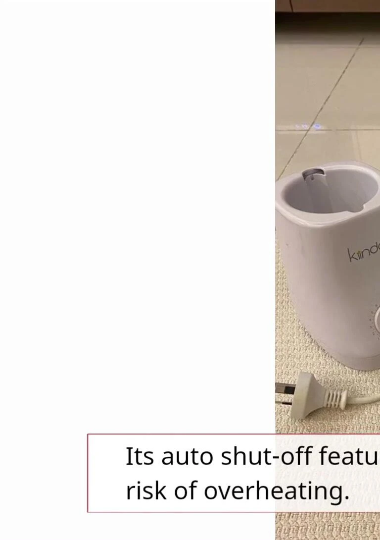 Highlighting the auto-shutoff feature.