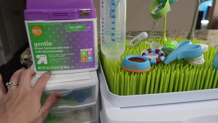 Keep formula accessible: Place currently used formula within easy reach.