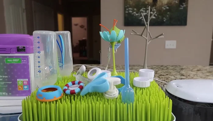 Dry bottles: Use a drying rack (like the Dr. Brown's accessory) to dry bottles and nipples separately.