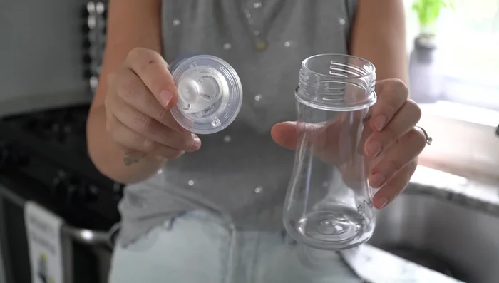 Ensure all items are emptied, clean, and rinsed. Choose your desired basket configuration (both bins, larger lower bin, smaller top bin, with or without accessory tray).