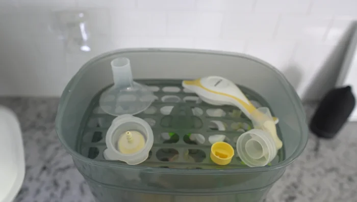 After the cycle completes (signaled by three beeps), items can remain in the sterilizer for up to 24 hours in a sterile environment. Use tongs to remove items if needed.