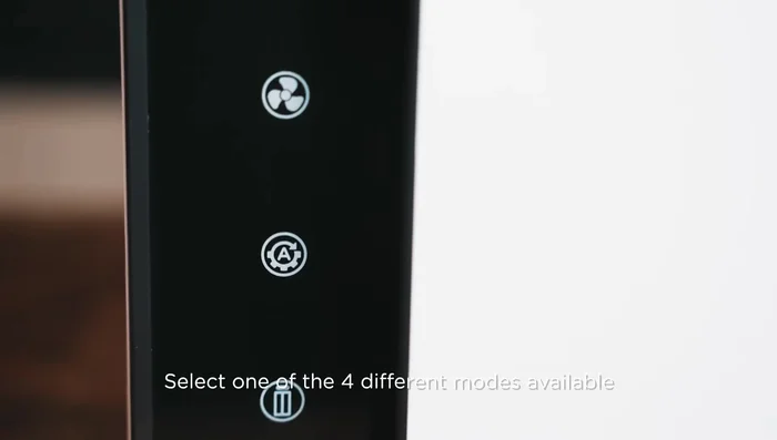 Select one of the four modes (sterilize, dry, auto, or storage) and press the on/off button.