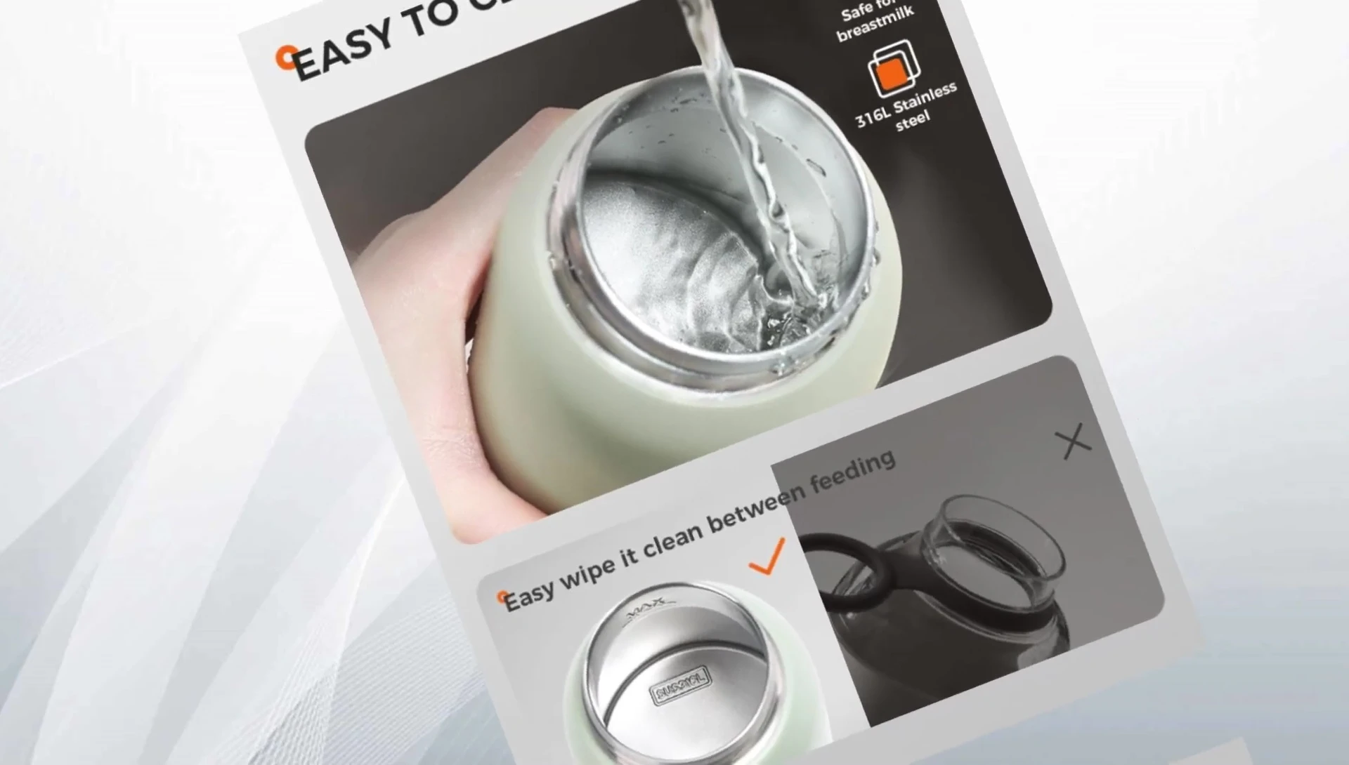 Close-up of the Balo warmer highlighting its sleek design.