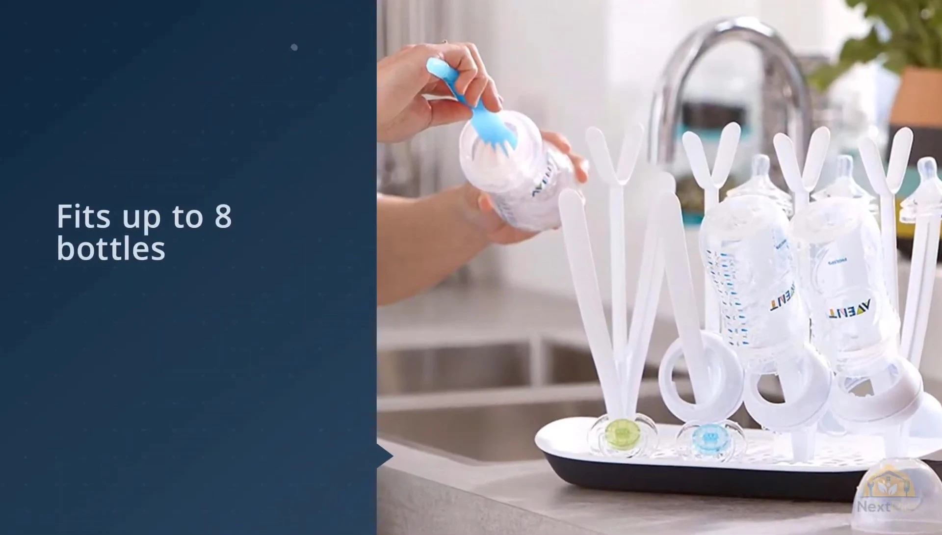 Showcase of the removable prongs and drip tray