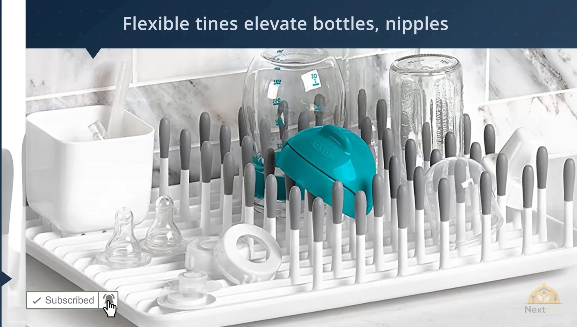 The elevated design of the oXXO Tot rack