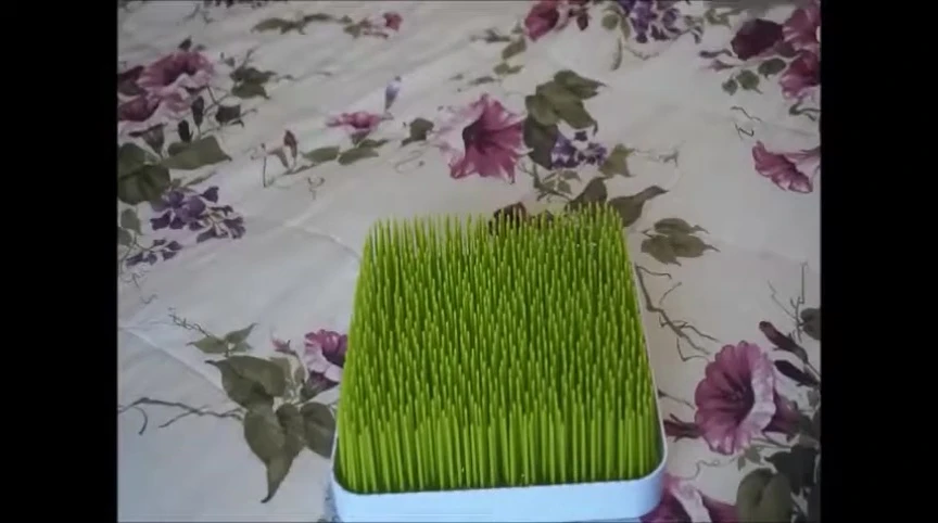The grey Boon Lawn drying rack
