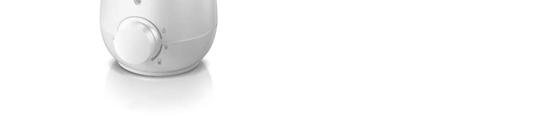 Philips Avent Bottle Warmer demonstrating its compact size