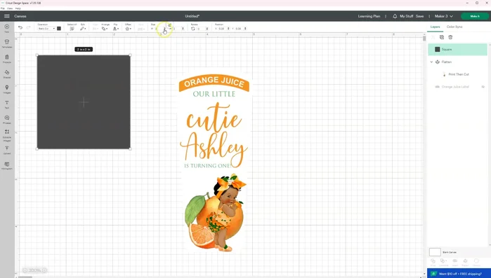 Send to printer. Make sure to select your printer, enable 'bleed on' and 'system dialog on'. Adjust printer settings (paper type, color correction etc.) based on your printer and material.