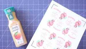 DIY Personalized Orange Juice Labels with Cricut: A Step-by-Step Guide