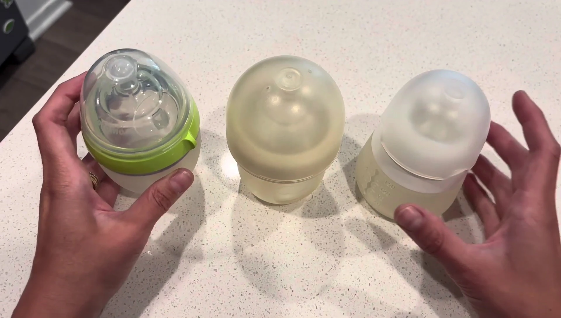 The reviewer summarizing their recommendations for all three bottles.