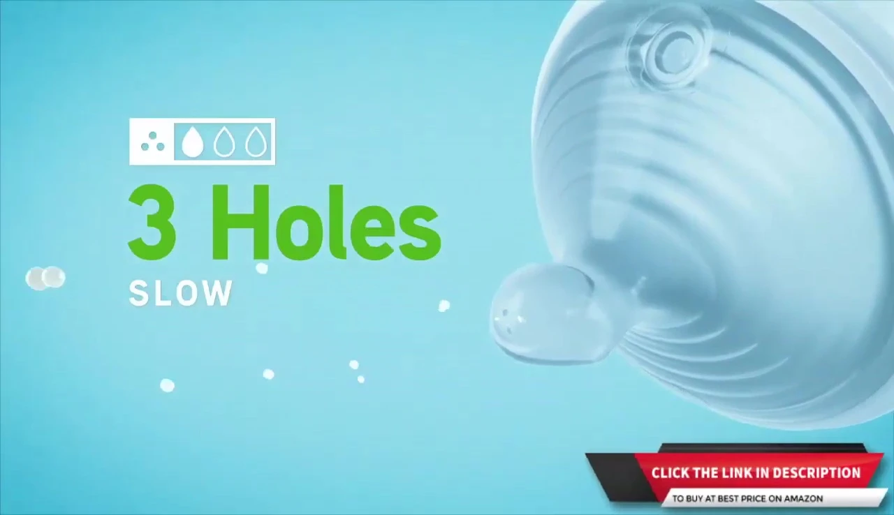 Close-up of the Nuk Simply Natural bottle nipple showcasing its multiple holes.
