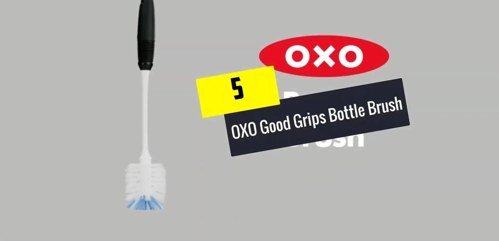 Close-up of the Oxo Good Grips bottle brush