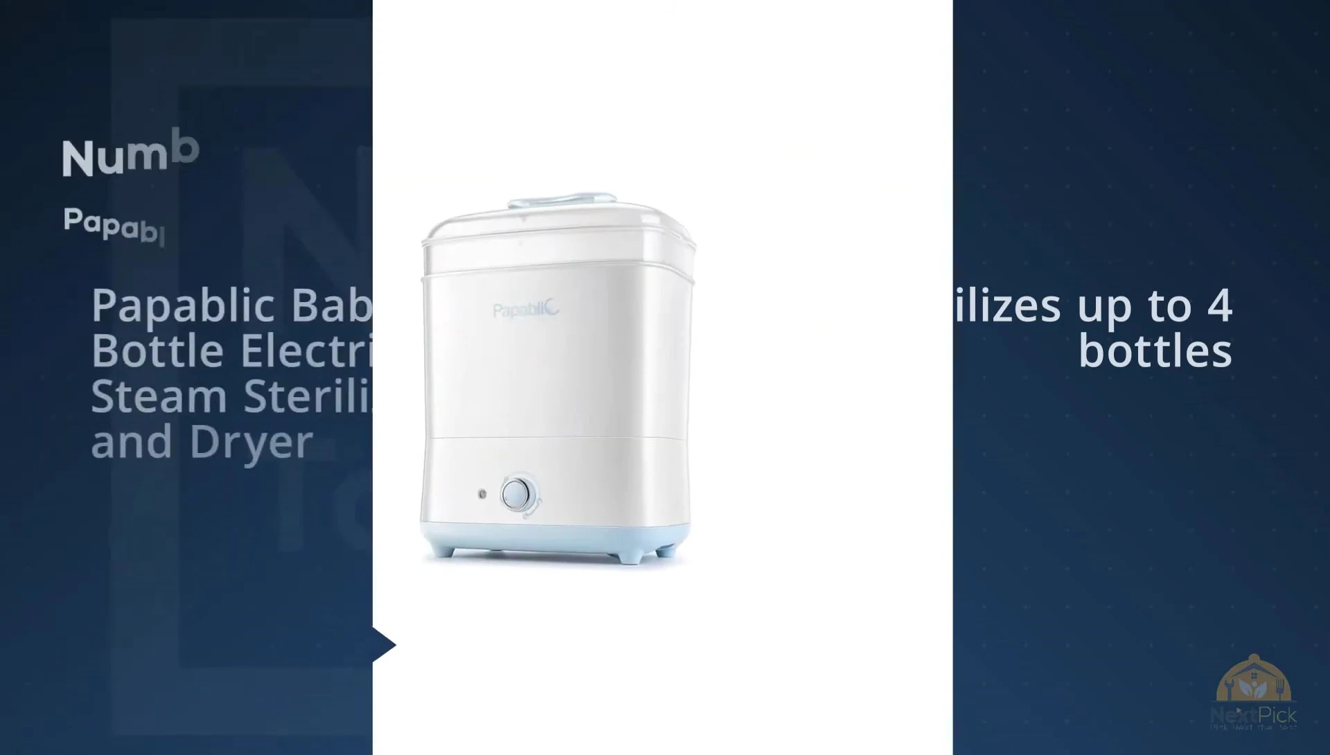 Papablic Baby Bottle Electric Steam Sterilizer and Dryer