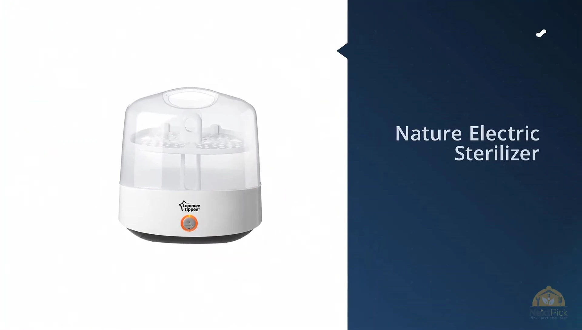 Sterilizer showcasing its speed and BPA-free feature
