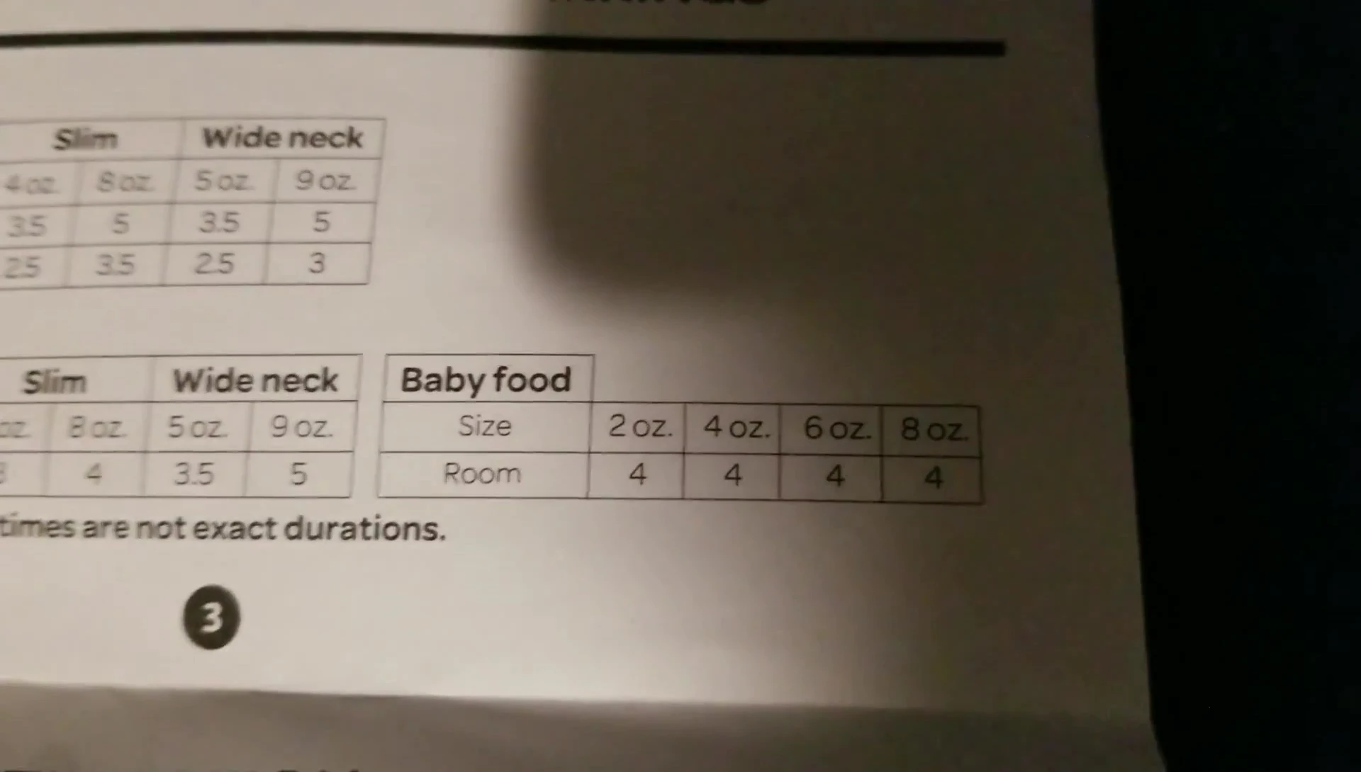 Warming baby food
