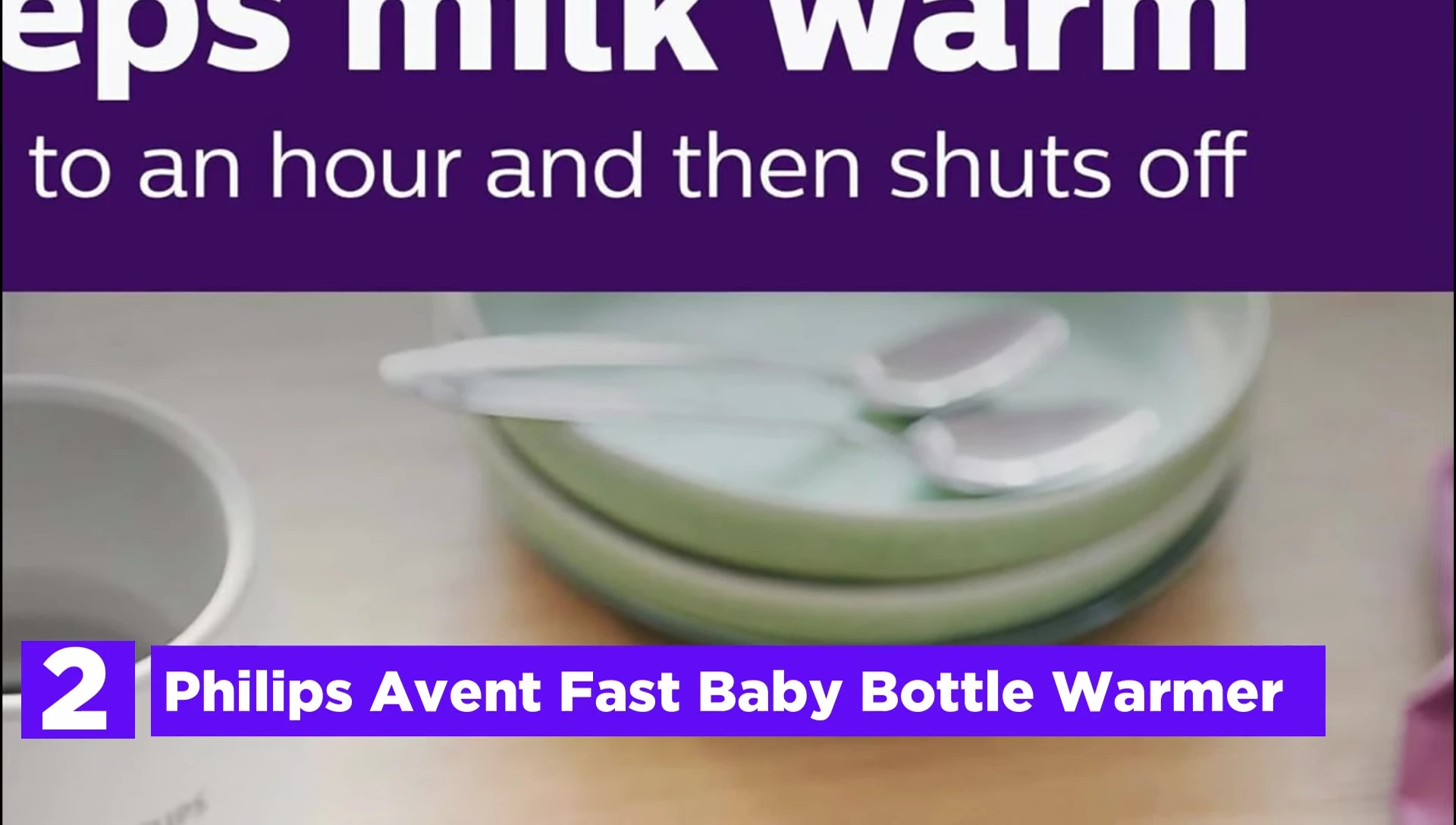 Philips Avent warmer showcasing its design and ease of use