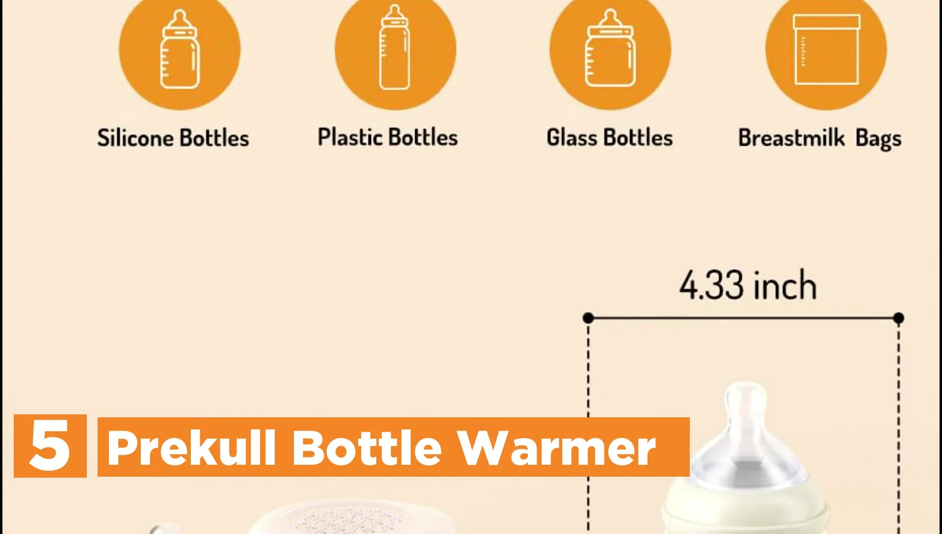 Pre-Call bottle warmer showcasing its compact design