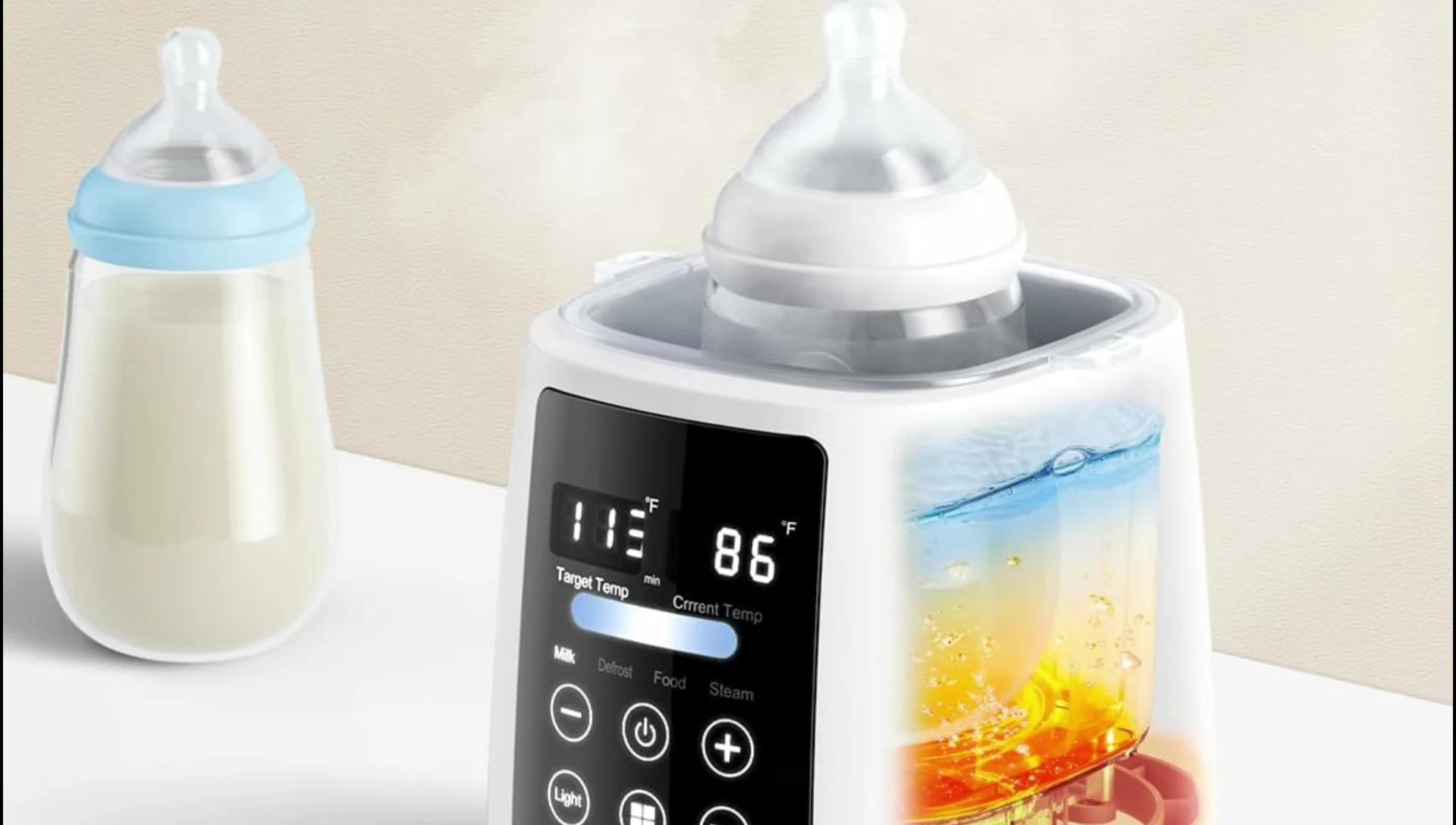 Highlighting the Pre-Call warmer's nightlight feature