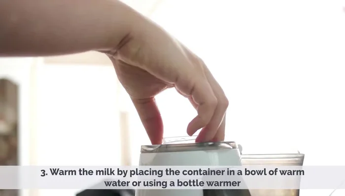 Use a clean, sterilized bottle and nipple. Avoid reusing disposable bottle liners and discard any leftover milk after feeding.