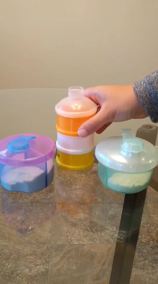 Comparison shot showing size difference between both dispensers.
