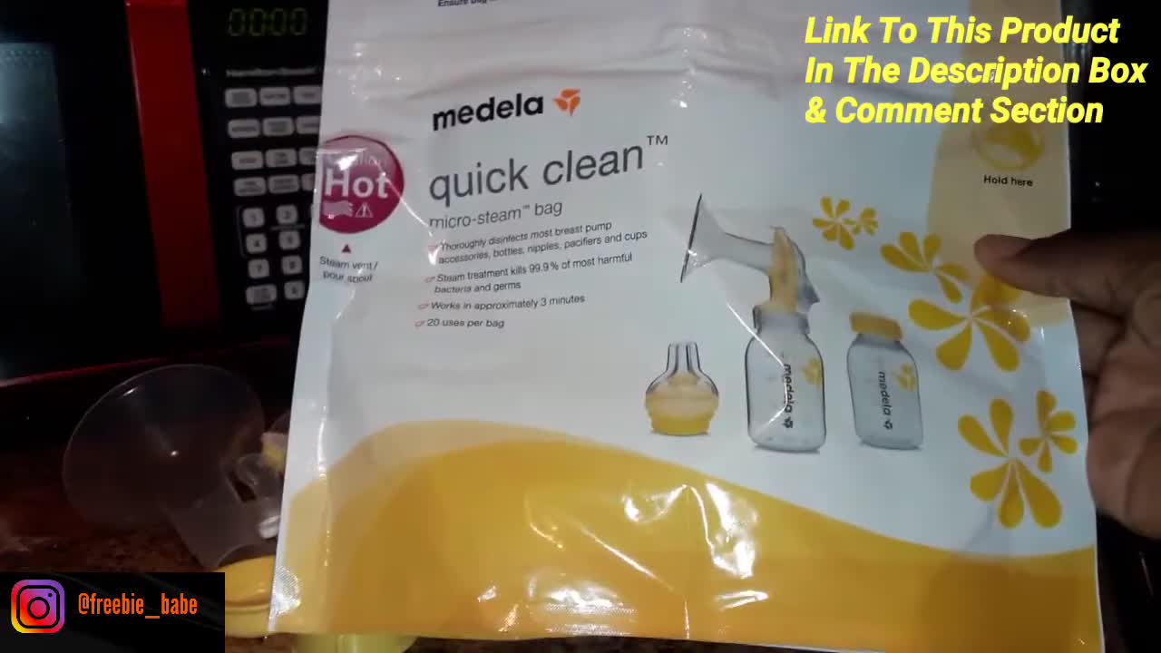 Close-up of the Medela Quick Clean Micro Steam Bag