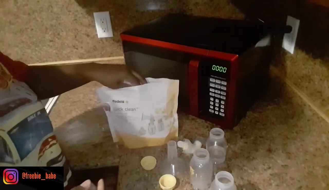 Placing items in the steam bag