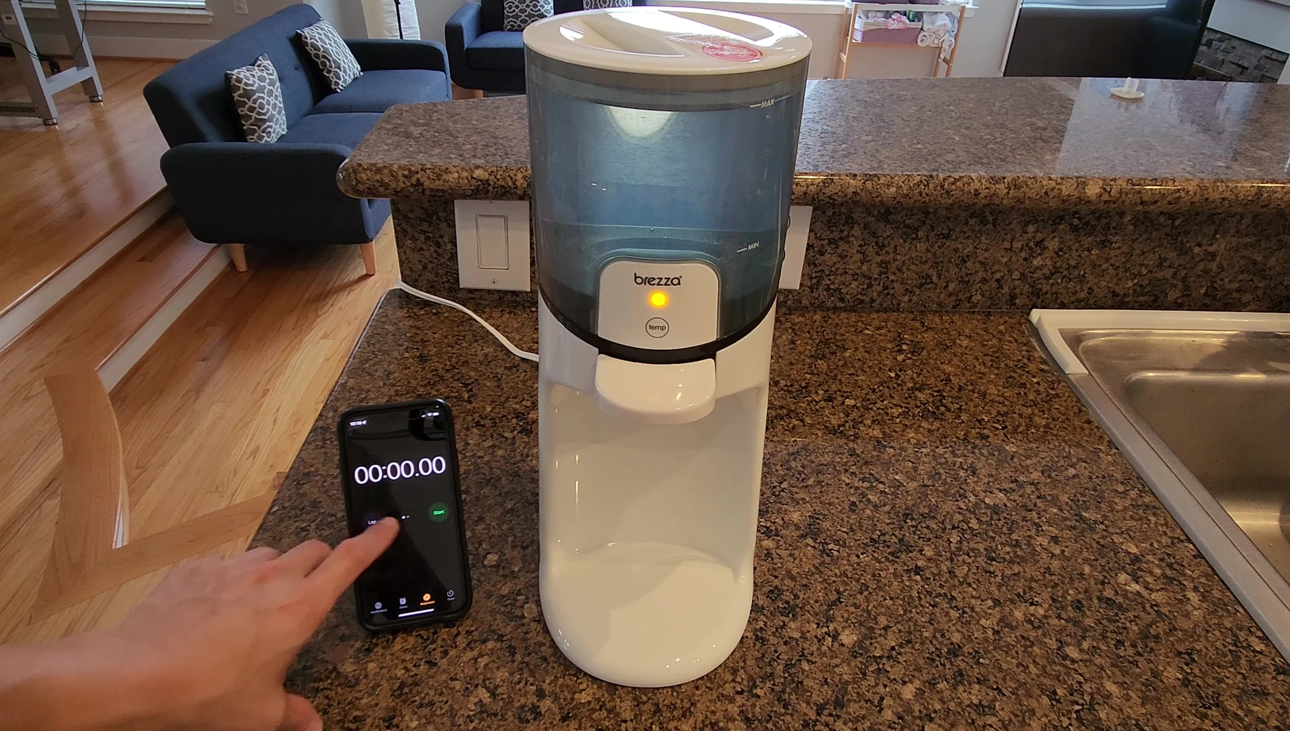 Warmer heating to a higher temperature