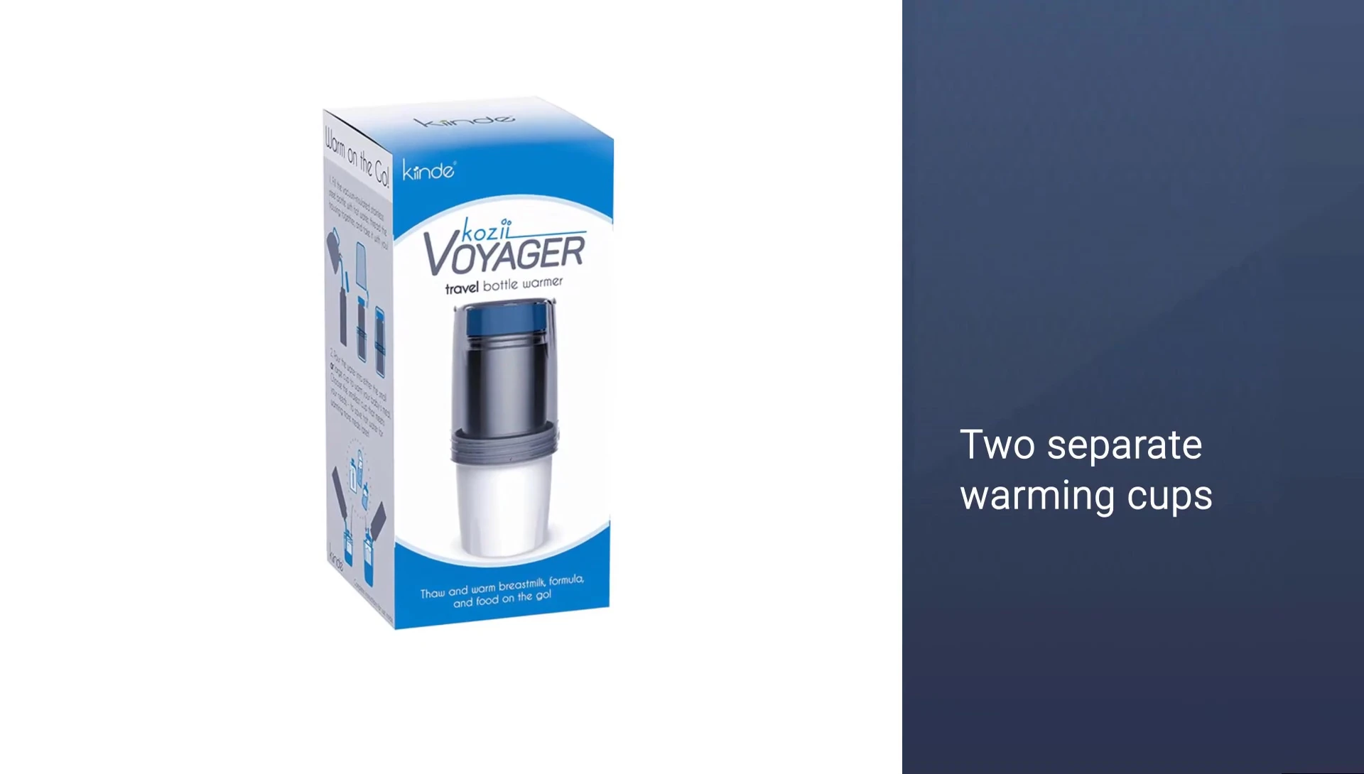 Showcasing the two warming cups
