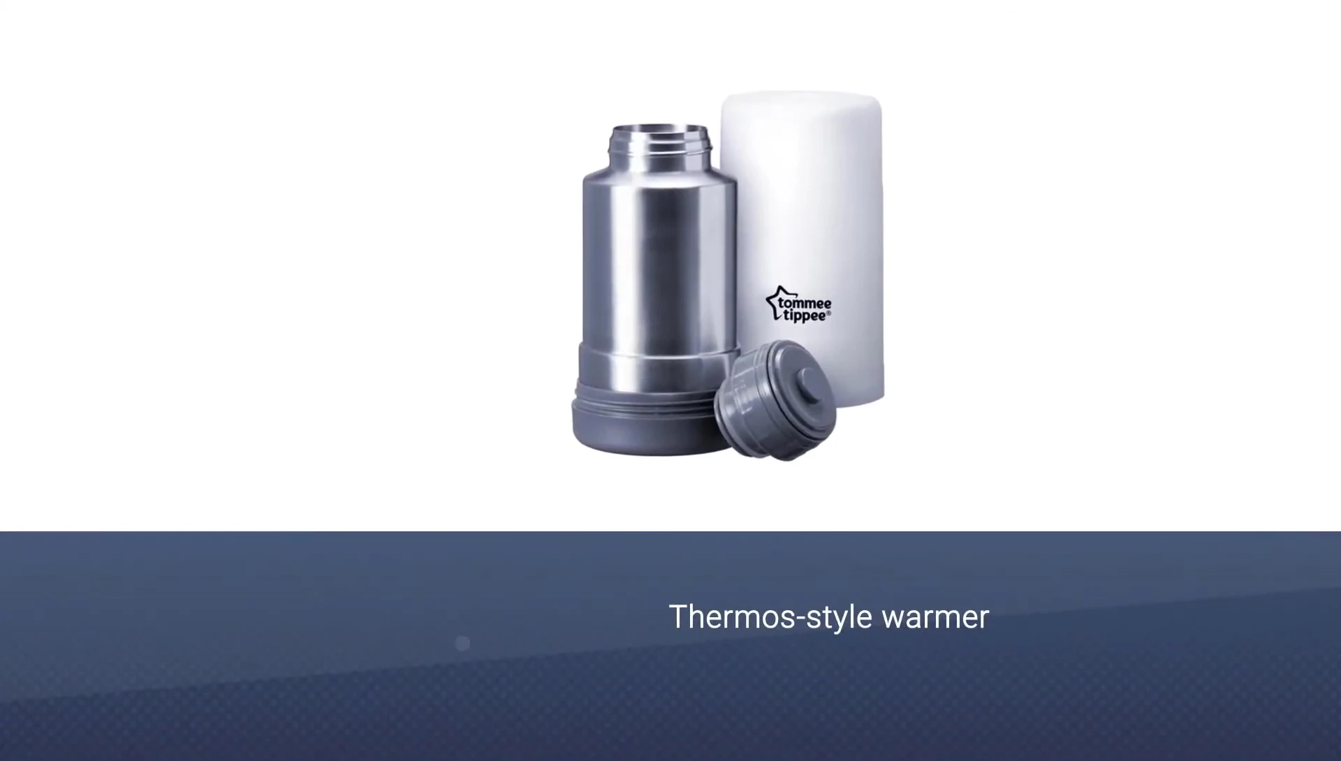 Close up of the Tommy Tippee thermos