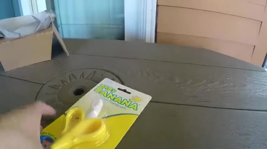Close-up shot of the Baby Banana packaging