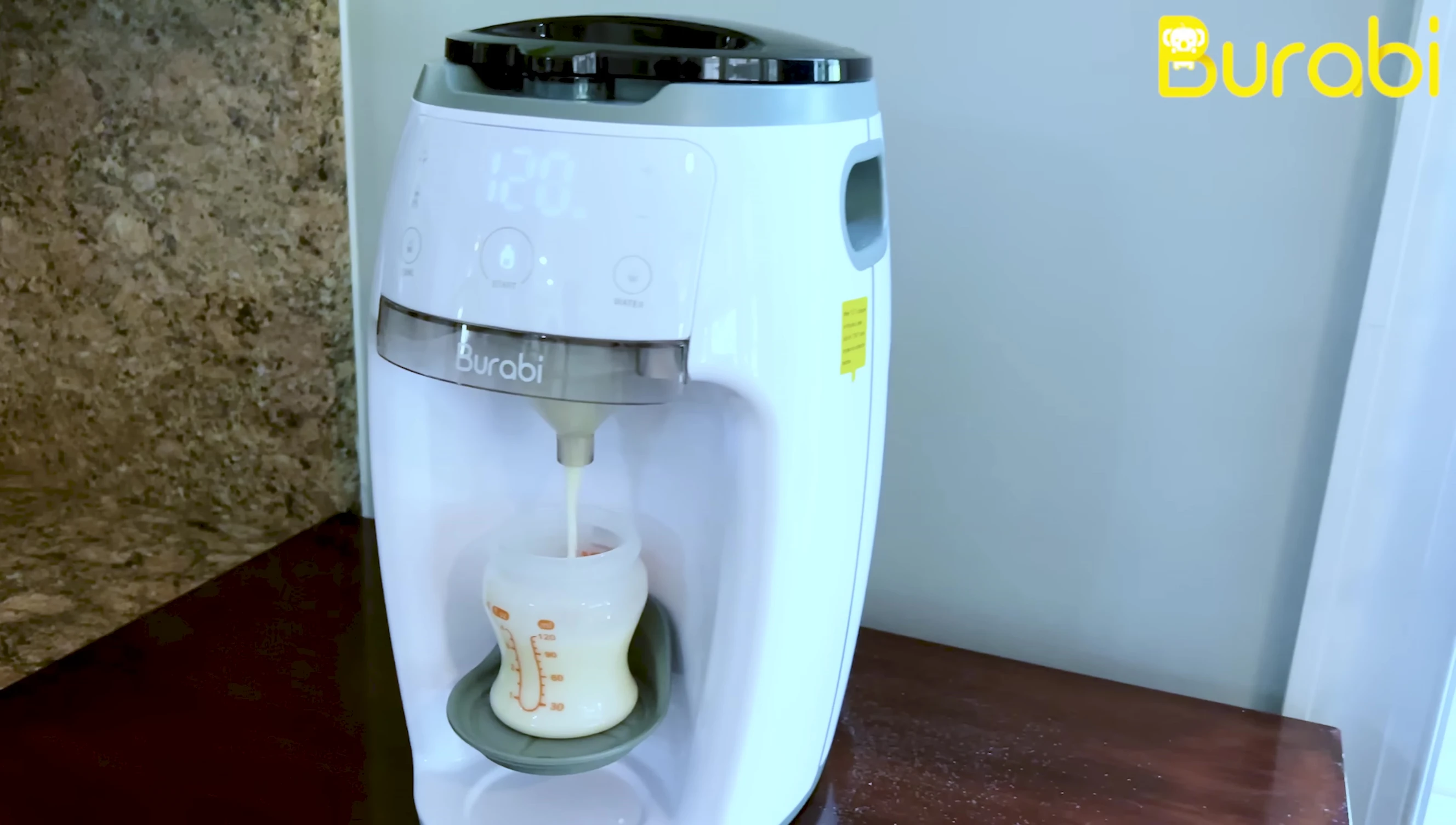 Close up of the Burabi Formula Maker showing design