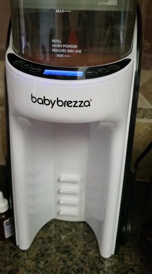 Speaker announcing the arrival of the updated chart with goat's milk formula option.