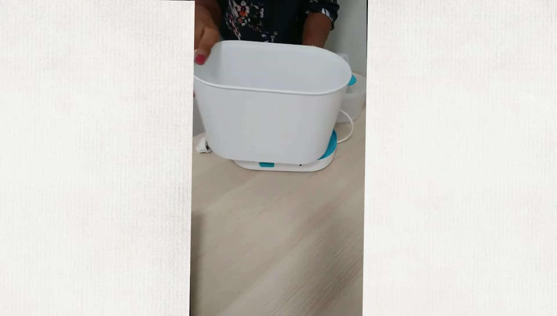 Placing bottles and items in the sterilizer