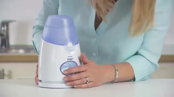 Select the amount of milk or food using the volume selection button. If the exact amount isn't shown, choose the closest option. For grams, use the equivalent milliliter amount.