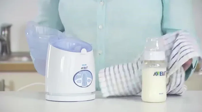 Always check the temperature before feeding. For milk, shake and test on your wrist; for food, stir and test with a spoon.