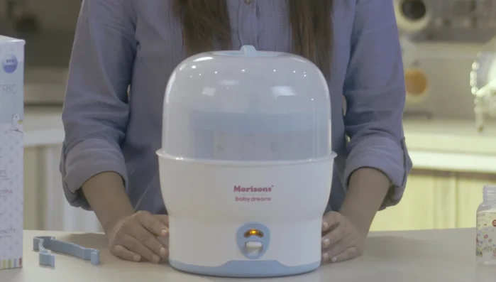 Wait 8 minutes for sterilization (automatic shutoff).