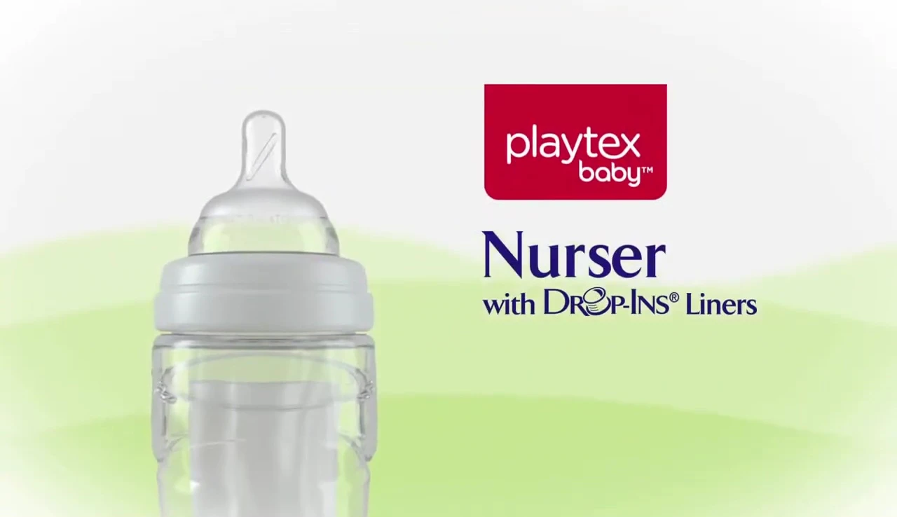 The Playtex Nurser bottle showcased.