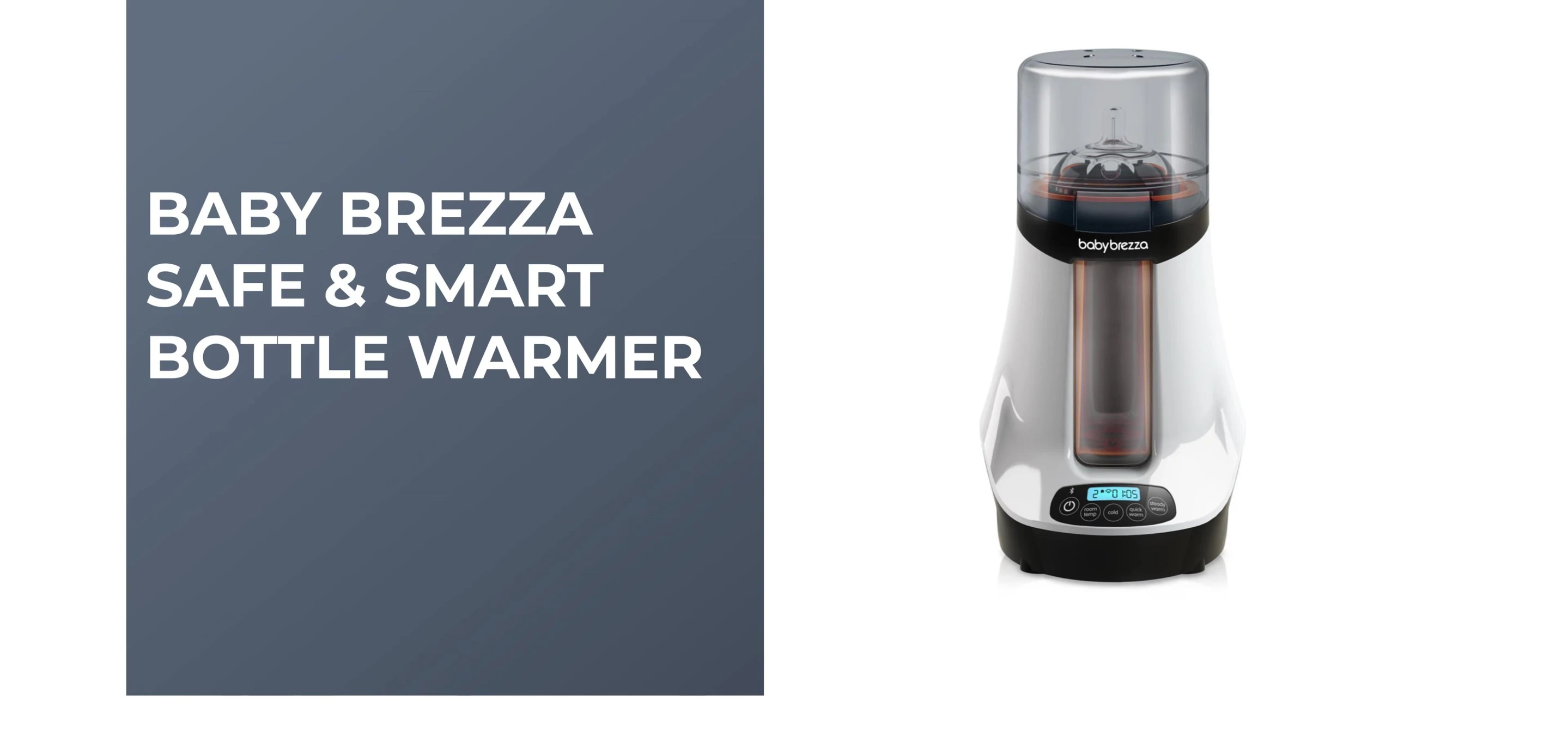 Baby Brezza Safe & Smart Bottle Warmer shown