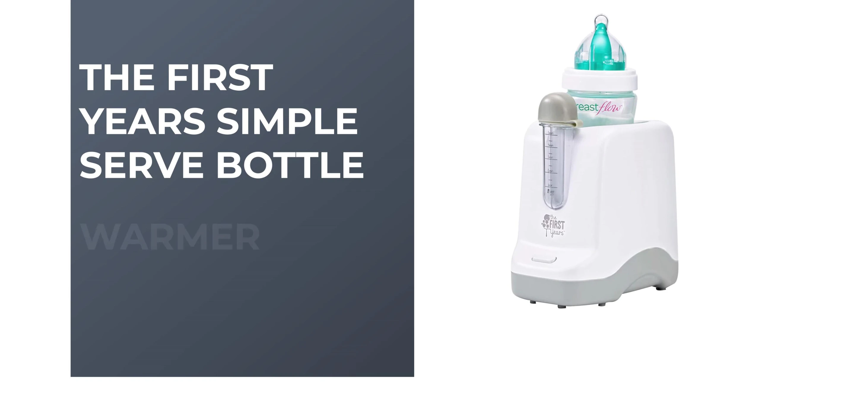 The First Year Simple Serve Bottle Warmer shown