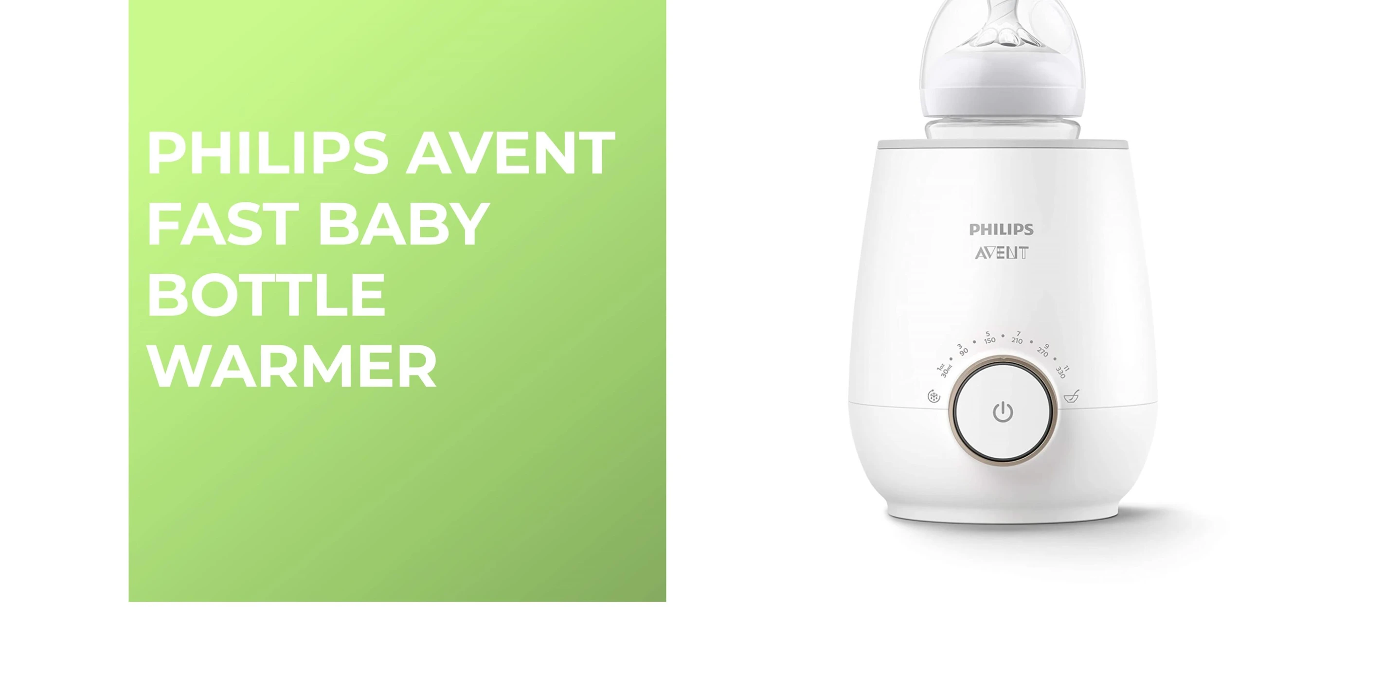 Philips Avent Fast Baby Bottle Warmer shown